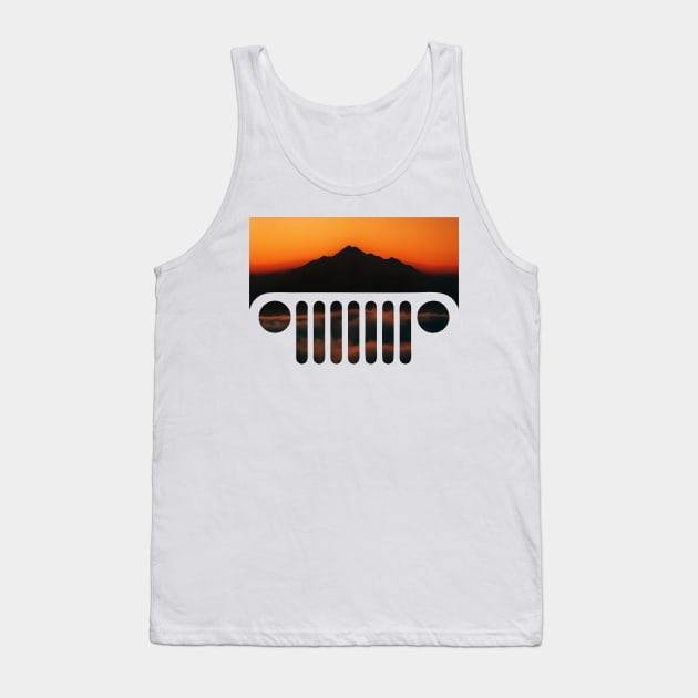 Mountain Jeep Tank Top by cInox